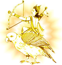 a beautiful image of Kamadeva