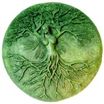 Tree Spirits - a beautiful tree is carved out of stone