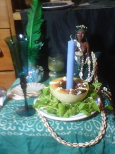 a little vodou altar