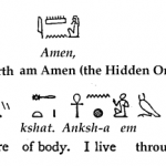 Egyptian Magick - Kemetic prayer 1 with hieroglyphs