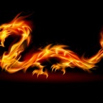Dragon Magick - Dragon made of flames