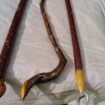 Livewood wands made by shaman Peter Aziz